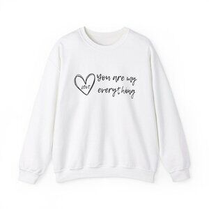 Love Quote Valentine's Day Crewneck Sweatshirt, Personalized Gift, Custom Name